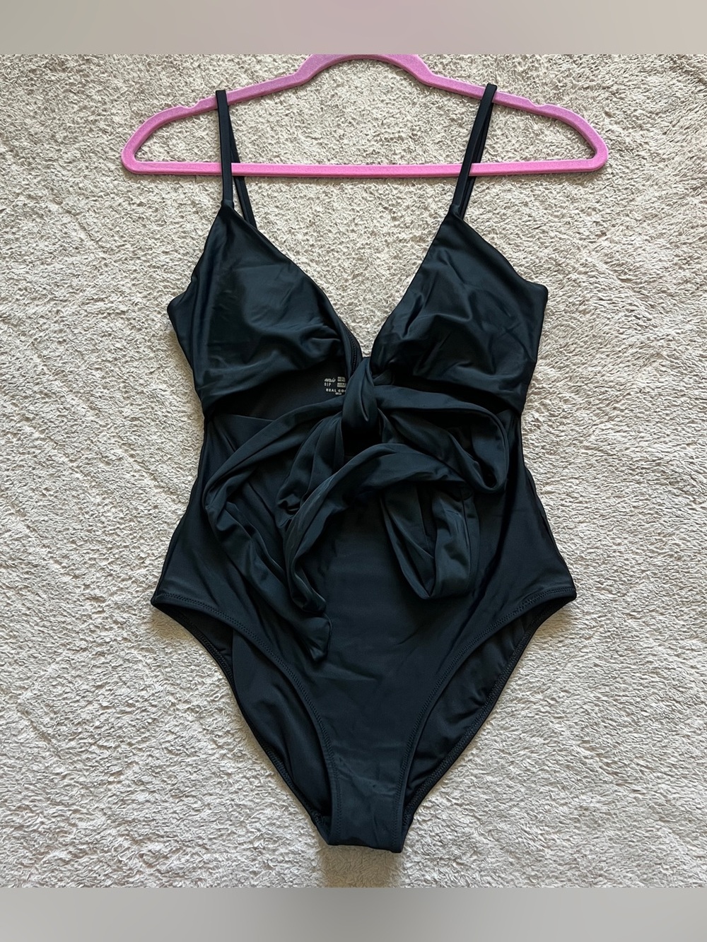 Aerie Tie Front Full Coverage One Piece Swimsuit Preppy Vacation Beach Sz S‎